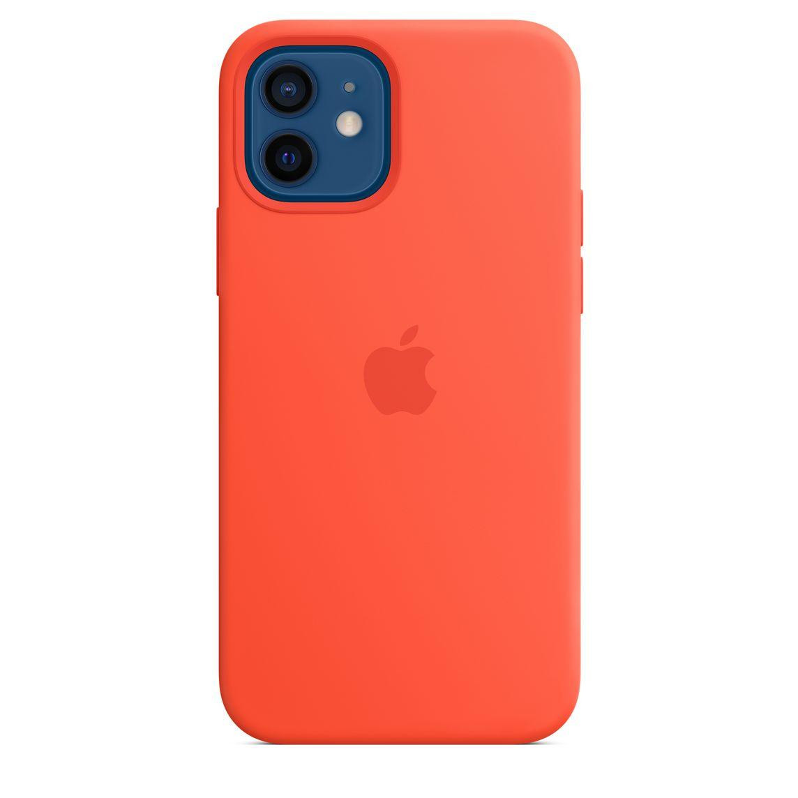 Apple iPhone 12 | 12 Pro Silicone Case with MagSafe - Electric Orange (MKTR3) - зображення 1