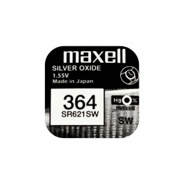 Maxell SR621SW V364 bat(1.55B) Silver Oxide 1шт