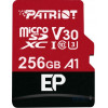 PATRIOT 256 GB microSDXC UHS-I U3 V30 A1 EP + SD adapter PEF256GEP31MCX - зображення 2