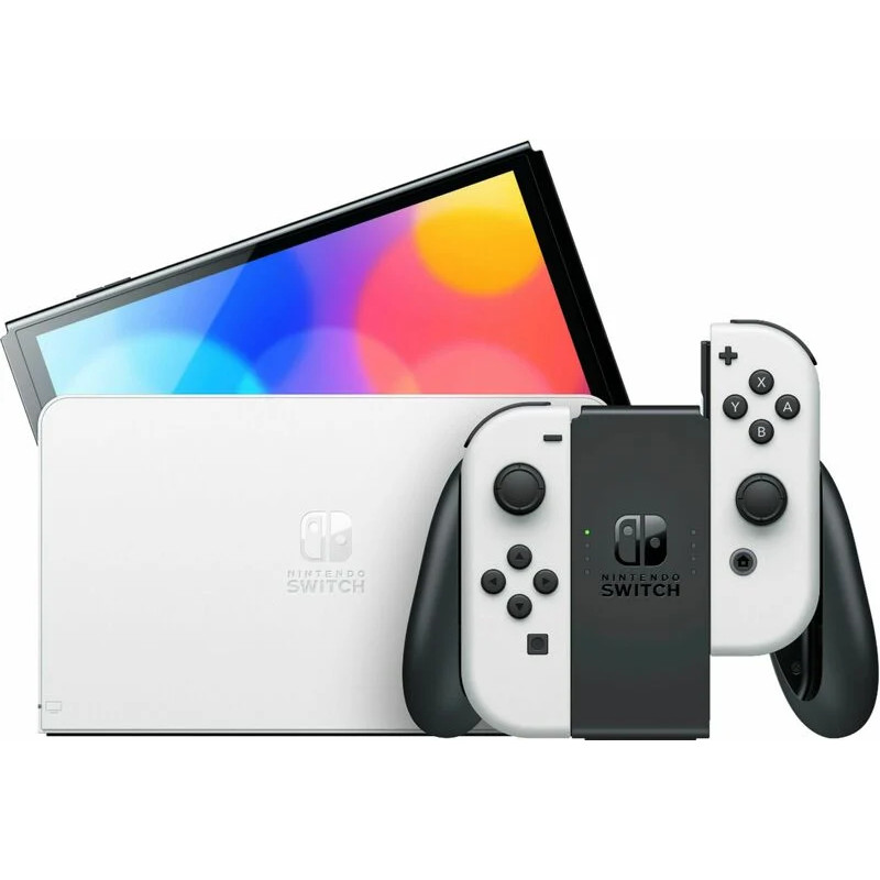 Nintendo Switch OLED with White Joy-Con (045496453435) - зображення 1