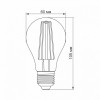 VIDEX LED Filament A60FF 08W E27 1200K (VL-A60FF-08271) - зображення 3