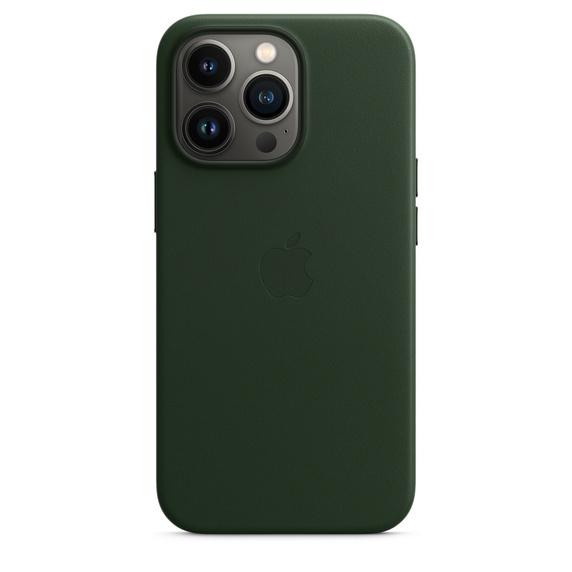 Apple iPhone 13 Pro Leather Case with MagSafe - Sequoia Green (MM1G3) - зображення 1
