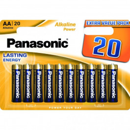 Panasonic AA bat Alkaline 20шт Alkaline Power (LR6REB/20BW)