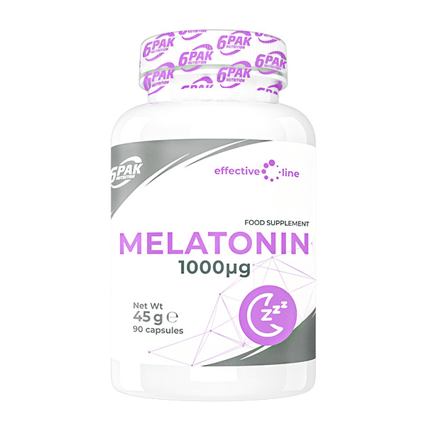 6PAK Nutrition Effective Line Melatonin 1 mg 90 caps - зображення 1