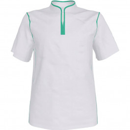 Мой портной Медицинская блуза мужская, белая и мятная, размеры 52-56