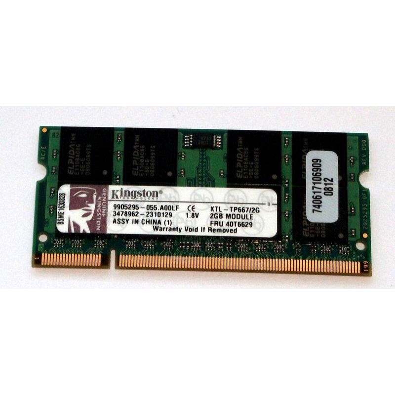 Kingston 2 GB SO-DIMM DDR2 667 MHz (KTL-TP667/2G) - зображення 1