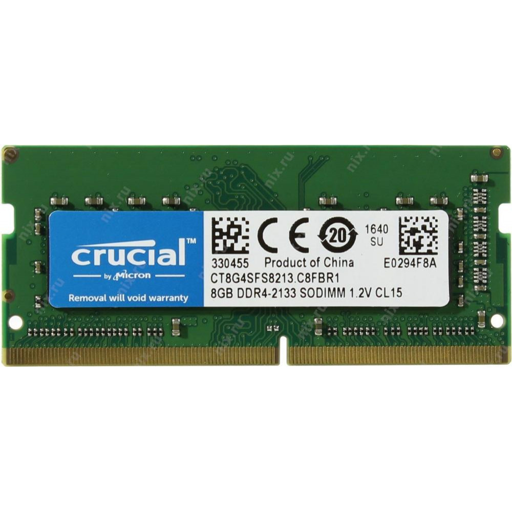 Crucial 8 GB SO-DIMM DDR4 2133 MHz (CT8G4SFS8213) - зображення 1