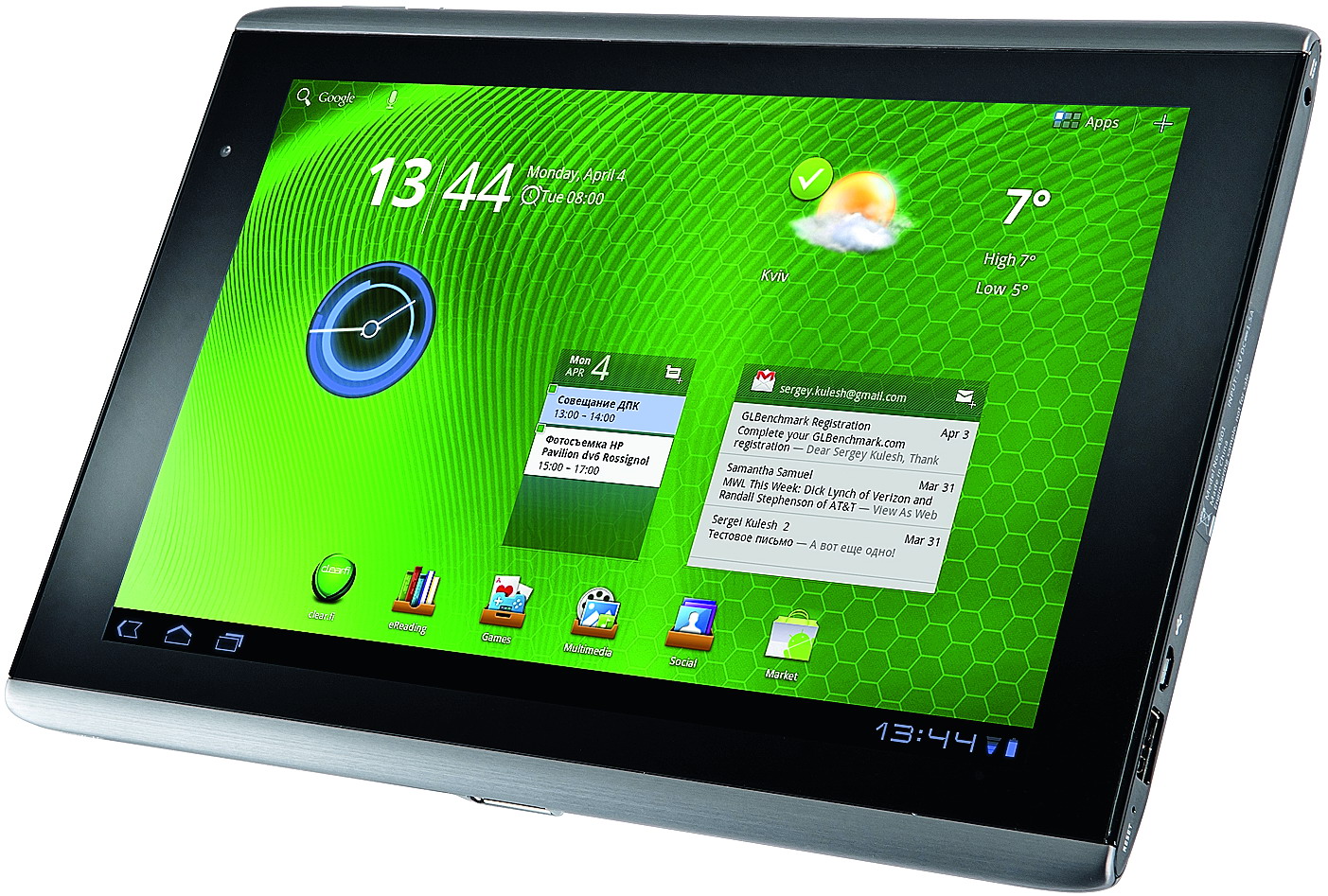 Acer Iconia Tab A500 32GB XE.H6LEN.012 - зображення 1