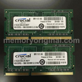 Crucial 4 GB SO-DIMM DDR3L 1866 MHz Memory for Mac (CT4G3S186DJM)