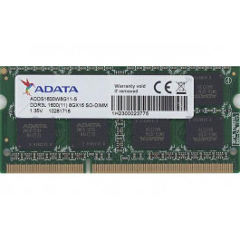 ADATA 8 GB SO-DIMM DDR3L 1600 MHz (ADDS1600W8G11-S)