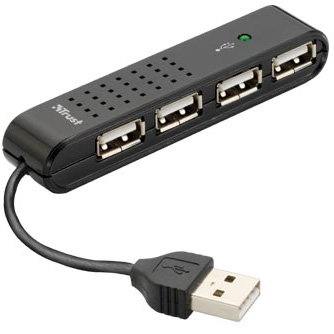 Trust Vecco 4 Port USB 2.0 Mini Hub 14591 - зображення 1