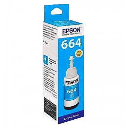 Epson C13T66424A Cyan для Epson L312, L350, L355, L362, L366, L456, L550, L555, L1300
