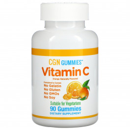 California Gold Nutrition Vitamin C Gummies 90 tabs /30 servings/ Orange