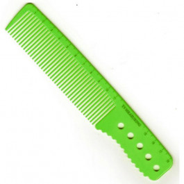 Ycombs Зелений гребінець з ручкою та лінійкою Y5 Exotic color line 18 см.
