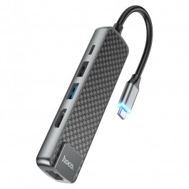 Hoco HB23 5-in-1 USB-C Multimedia Adapter (6931474759337)
