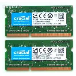 Crucial 4 GB SO-DIMM DDR3L 1866 MHz (CT51264BF186DJ)