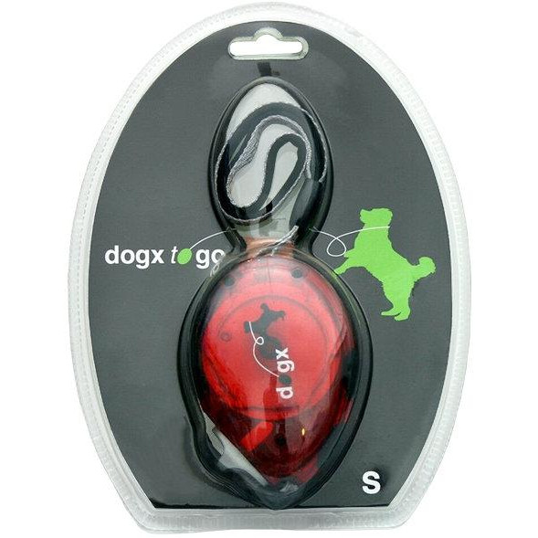 Karlie-Flamingo Поводок-рулетка  Dogx2GO Belt Glassy S для собак до 12 кг светоотражающая стрічка 2 м червоний (4384 - зображення 1