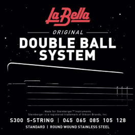 La Bella Струны для бас-гитары S300 Double Ball Steinberger Bass 5-Strings 45/128