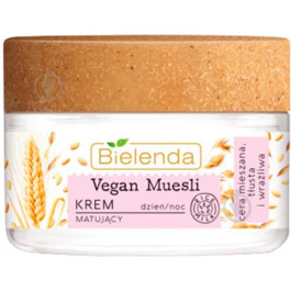 Bielenda Крем матирующий  Vegan Muesli Пшеница + овес + рисовое молоко 50 мл (5902169037819)