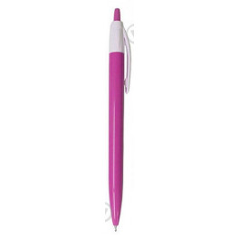 Flair Ручка шариковая синяя Ezee click розовый корпус