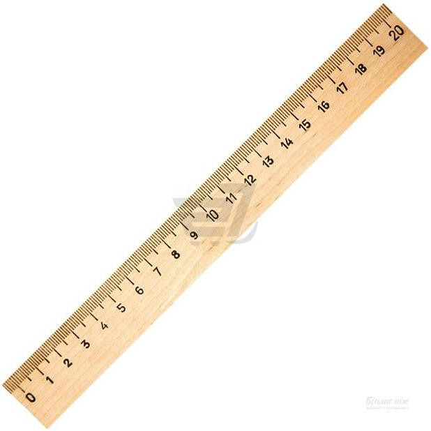 Ranok-Creative Линейка деревянная 20 см (шелкография) Ранок (103007) - зображення 1