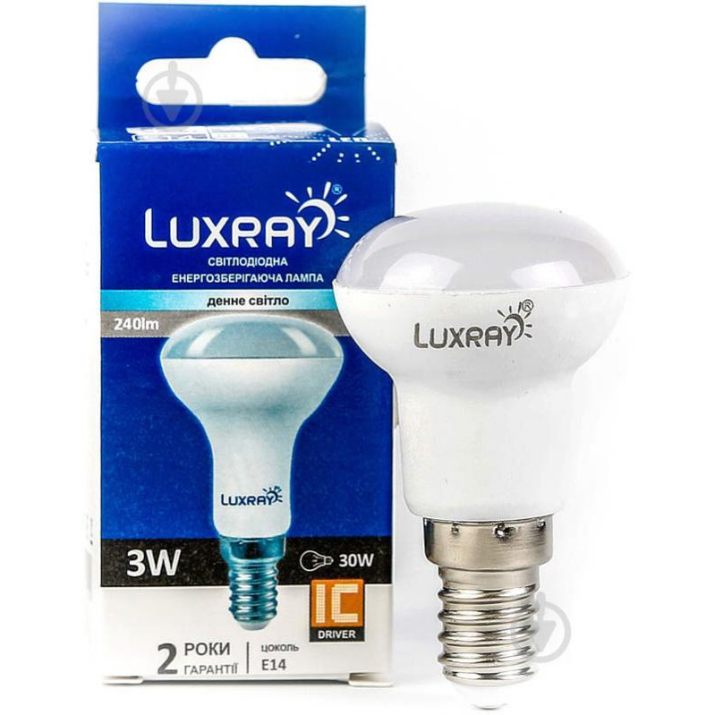 Luxray LED 3W R39 E14 220V 4200K (LX442-R39-1403) - зображення 1
