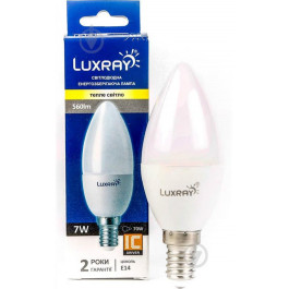 Luxray LED 7W C37 E14 220V 3000K (LX430-B35-1407)