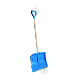 Plastkon Snow pusher 41*121см пластик/дерево синяя (8595096931625)