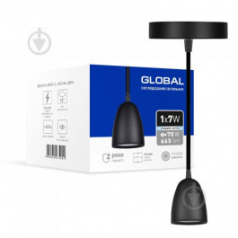 Global Светильник светодиодный GPL-01C 4100K 1x7 Вт черный
