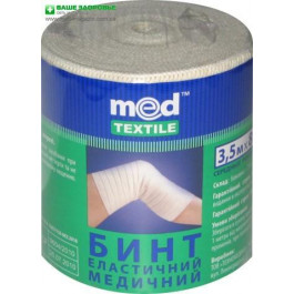 Med textile Бинт эластичный медицинский средней растяжимости шириной 10 см х 5 м