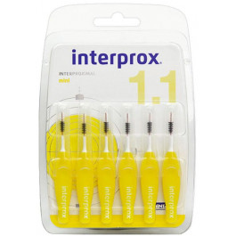 Dentaid Щетки  Interprox 4G Mini для межзубных промежутков 1.1 мм 6 шт (13544) (8427426033474)