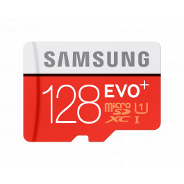 Samsung 128 GB microSDXC Class 10 UHS-I EVO Plus + SD Adapter MB-MC128DA