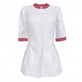 Мой портной Медицинская блуза женская, белая с коралловыми вставками, размер 50 (MP-1508-0001-3229-50)