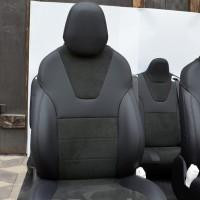 MW Brothers Авточехлы Leather Style для салона Tesla Model X '15-, черная строчка (MW Brothers)