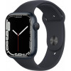 Apple Watch Series 7 GPS 45mm Midnight Aluminum Case With Midnight Sport Band (MKN53/MKNN3) - зображення 1