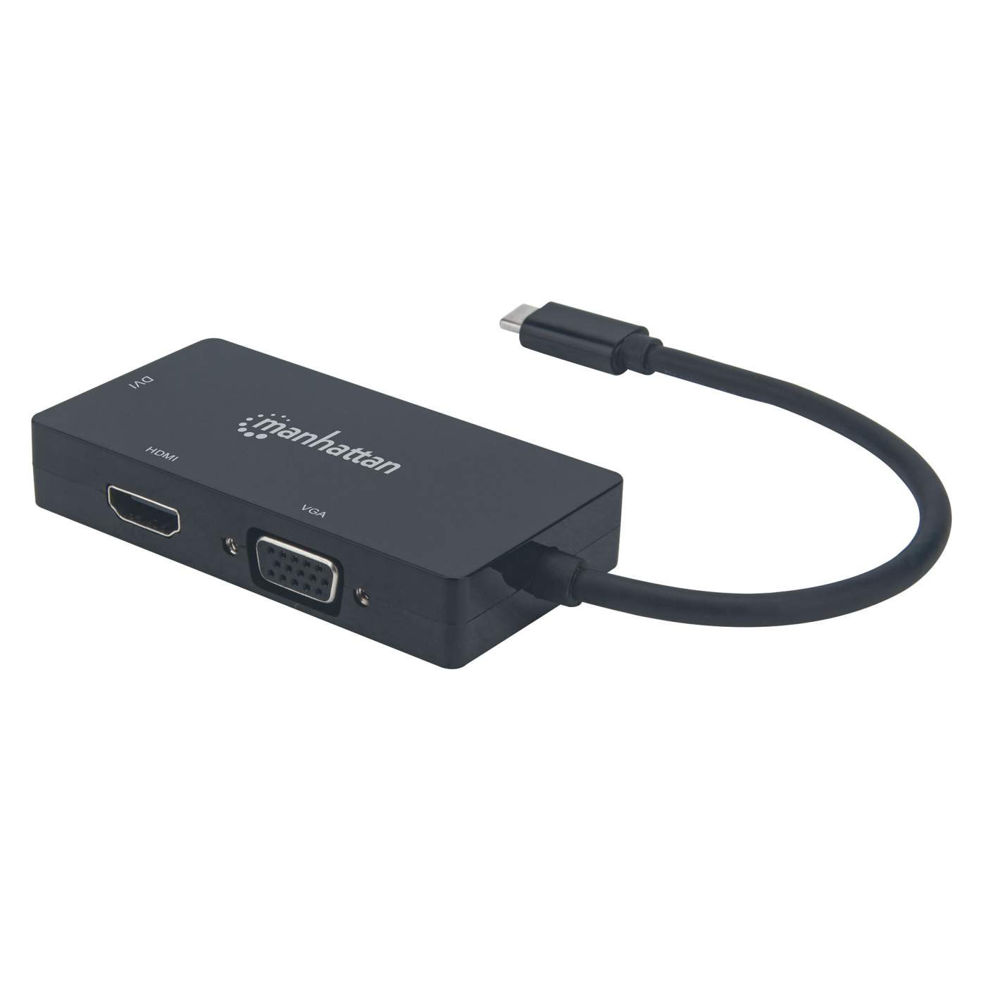 Manhattan USB-C 3-in-1 Multiport Converter (152983) - зображення 1