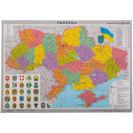 Інститут передових технологій Подкладка для письма карта Украины М1:2 100 000 65х45 см