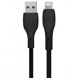 SkyDolphin S22L Soft Silicone USB to Lightning 1m Black (USB-000601)
