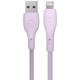 SkyDolphin S22L Soft Silicone USB to Lightning 1m Violet (USB-000600)