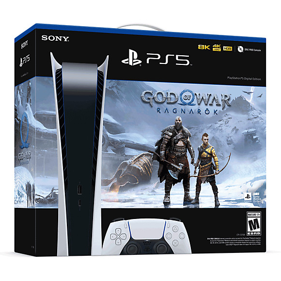 Sony PlayStation 5 Digital Edition 825GB God of War Ragnarok Bundle - зображення 1