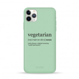 Pump Silicone Minimalistic Case for iPhone 11 Pro Max Vegetarian Wiki (PMSLMN11PROMAX-4/253)