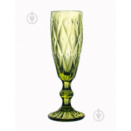 Helios Набір келихів для шампанського  "Смарагду" 6 шт. 150 мл, кольорове скло (6445)
