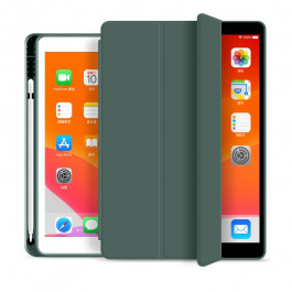BeCover Tri Fold Soft TPU з кріпленням Apple Pencil Apple iPad 10.2 2019/2020/2021 DarkGreen (706743)