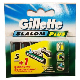Gillette Сменные кассеты  Slalom Plus 6 шт (3014260286552)