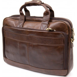 Vintage Коричневая мужская сумка для ноутбука из натуральной кожи  (20391)