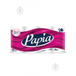 Papia Туалетний папір  тришаровий 16 шт. (8690536010042)