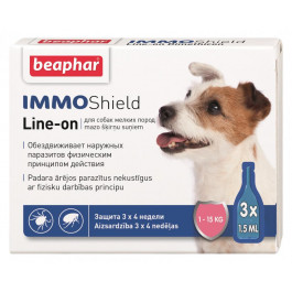 Beaphar Капли IMMO Shield Диметикон Line-on от паразитов для собак средних пород, от 1 до 15 кг (bph13582/10