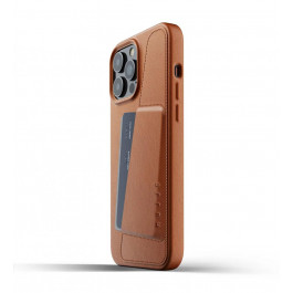 Mujjo Wallet Full Leather case Tan iPhone 13 Pro (MUJJO-CL-016-TN)