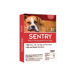 Sentry Краплі на холку від бліх, кліщів і комарів для собак вагою 15-30 кг 3 мл (ціна за 1 піпетку) (43568)