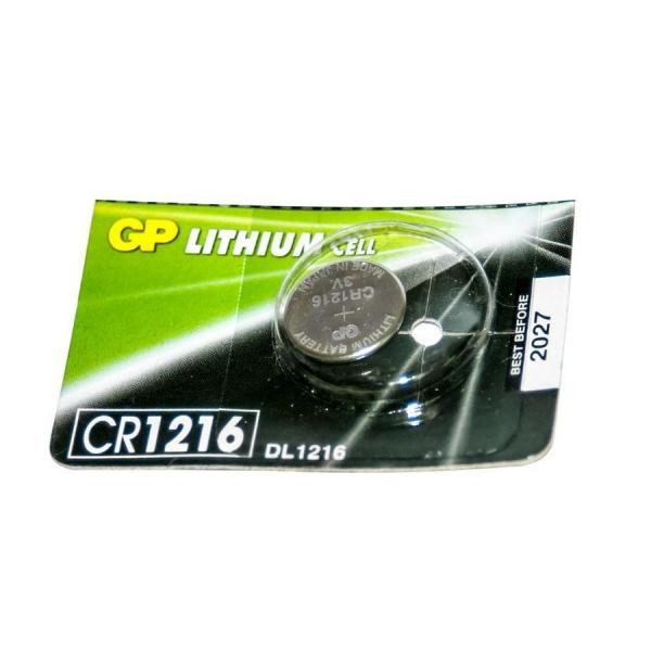 GP Batteries CR-1216 bat(3B) Lithium 1шт (CR1216-7U5) - зображення 1